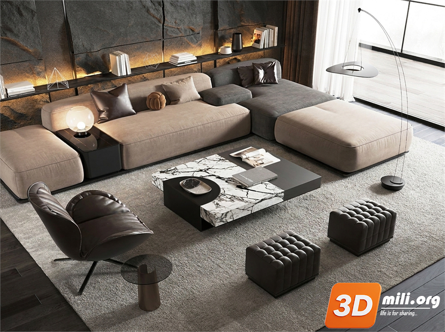 Sofa Minotti Skp Files 